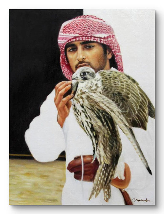 Sheikh Fazza with Falcon