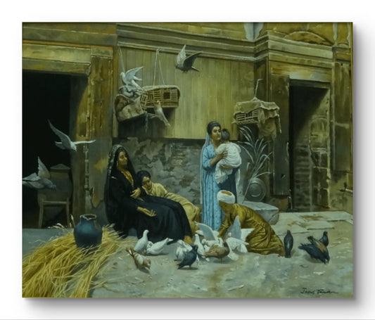 A Cairene Courtyard (Rudolph Swoboda)