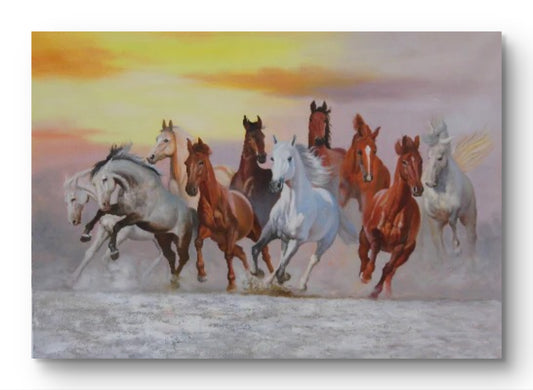 Horses Running at Sunrise