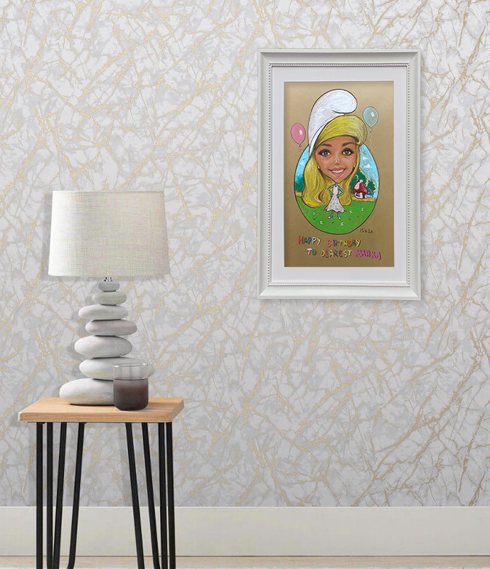 Smurfette Kid Drawing