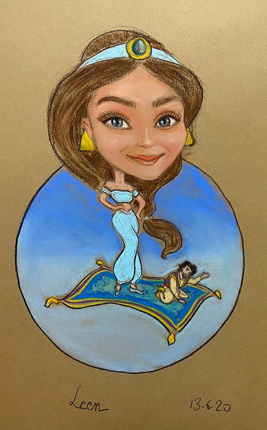 Jasmine of Alladin Kid Drawing